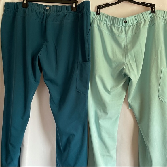 Greys Anatomy By Barco Scrub Bottoms Wide Leg Caribbean blue Size XL - Picture 11 of 13